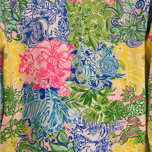 Lilly Pulitzer like new half zip long sleeve pullover size medium - Picture 7 of 7